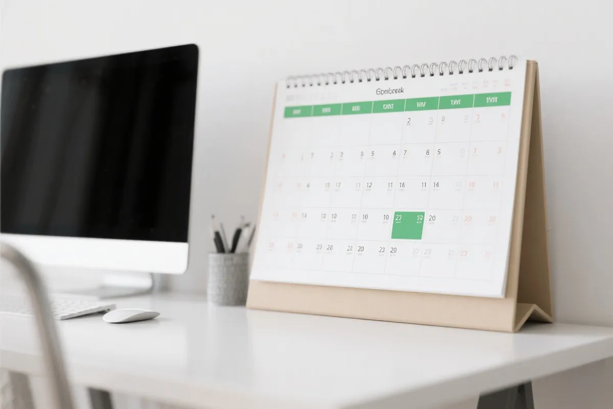 赛程日历示意图