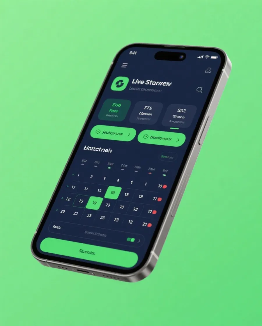 世界杯直播App界面预览